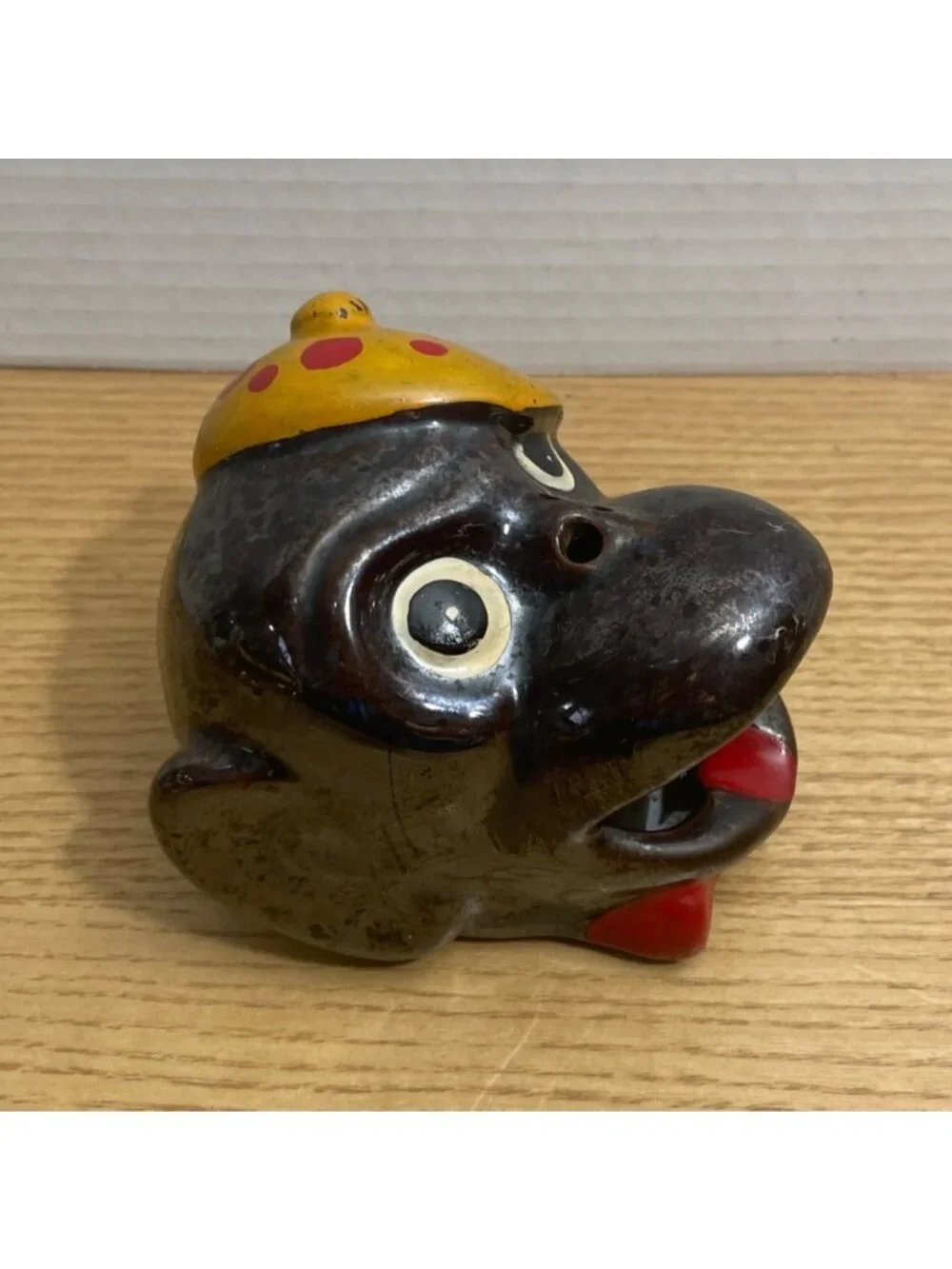 Vtg Smoking Monkey Figural Ashtray Redware Clay Japan 1950s Mid Century MCM